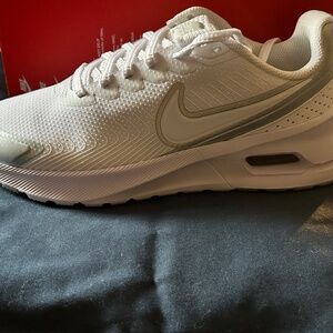 Womens White on White Nike Air Max NUAXIS